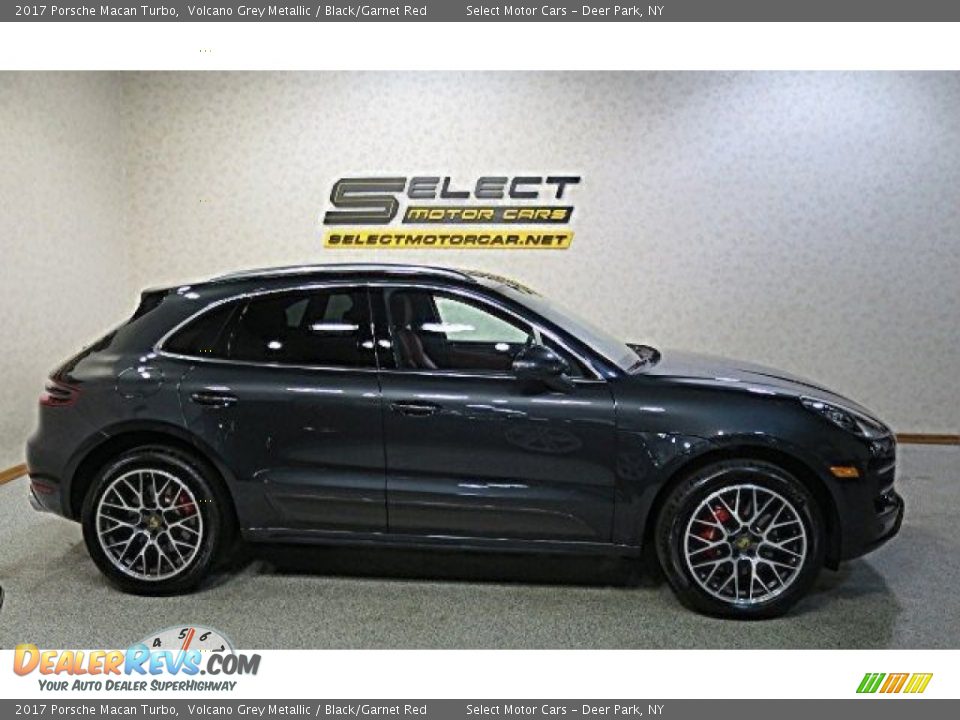2017 Porsche Macan Turbo Volcano Grey Metallic / Black/Garnet Red Photo #5
