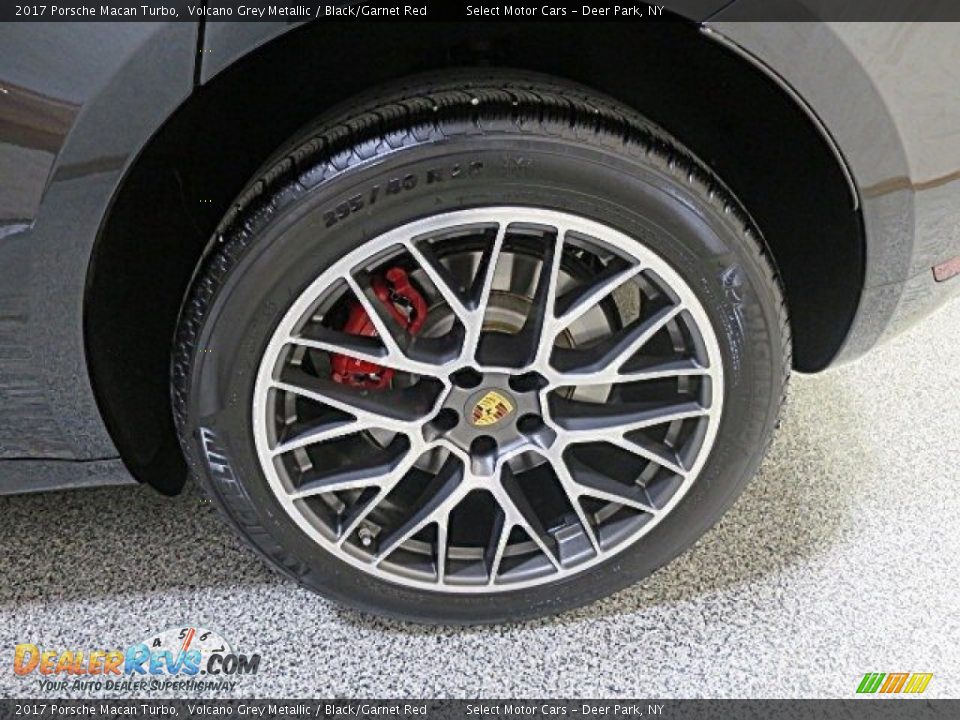2017 Porsche Macan Turbo Volcano Grey Metallic / Black/Garnet Red Photo #13