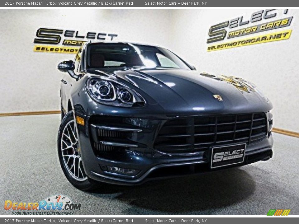 2017 Porsche Macan Turbo Volcano Grey Metallic / Black/Garnet Red Photo #14