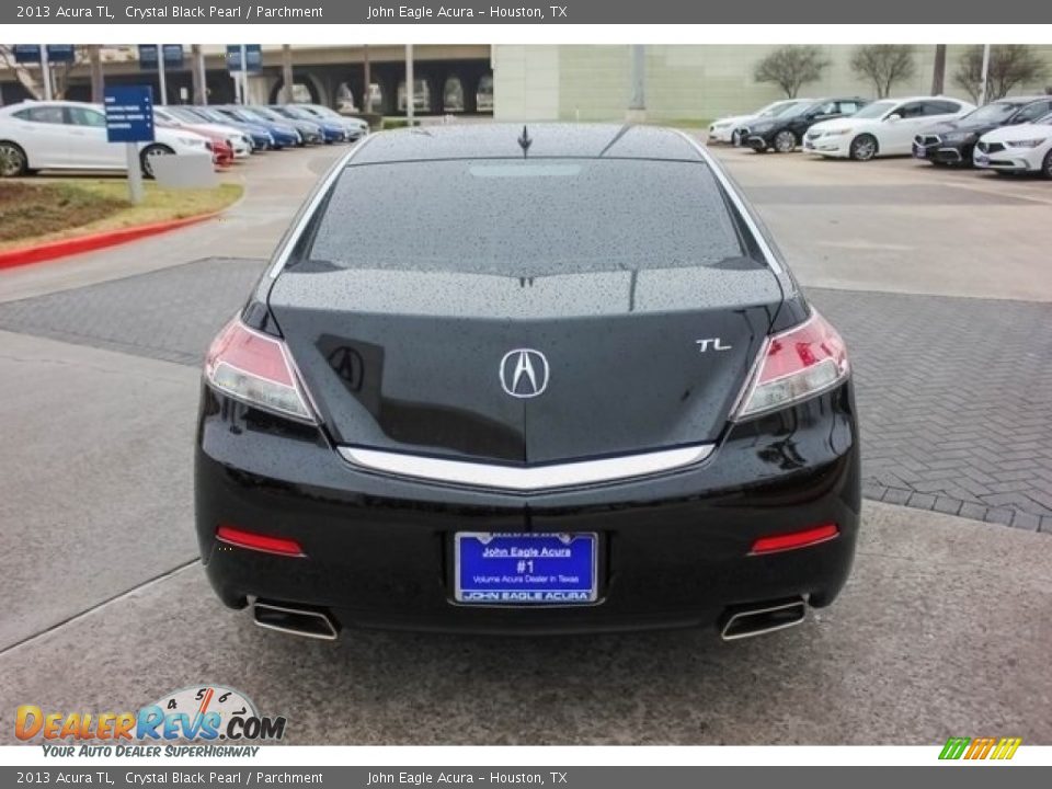 2013 Acura TL Crystal Black Pearl / Parchment Photo #6
