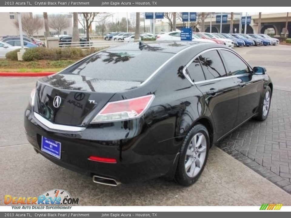 2013 Acura TL Crystal Black Pearl / Parchment Photo #7