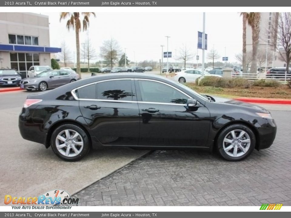 2013 Acura TL Crystal Black Pearl / Parchment Photo #8