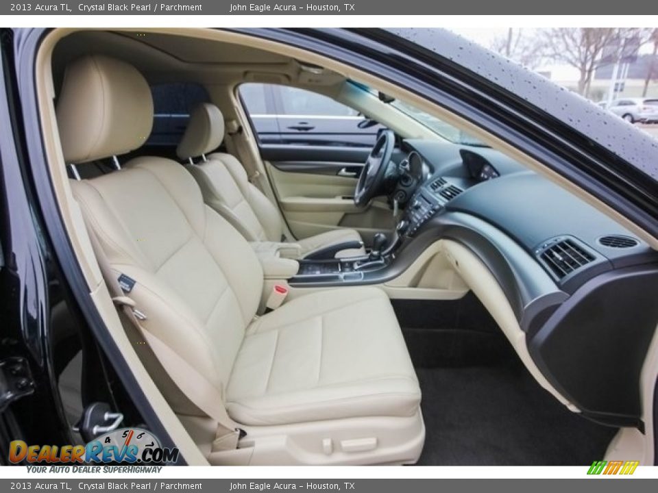 2013 Acura TL Crystal Black Pearl / Parchment Photo #28
