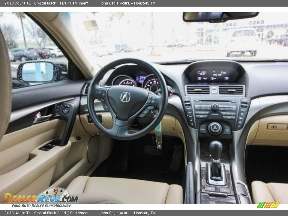2013 Acura TL Crystal Black Pearl / Parchment Photo #30