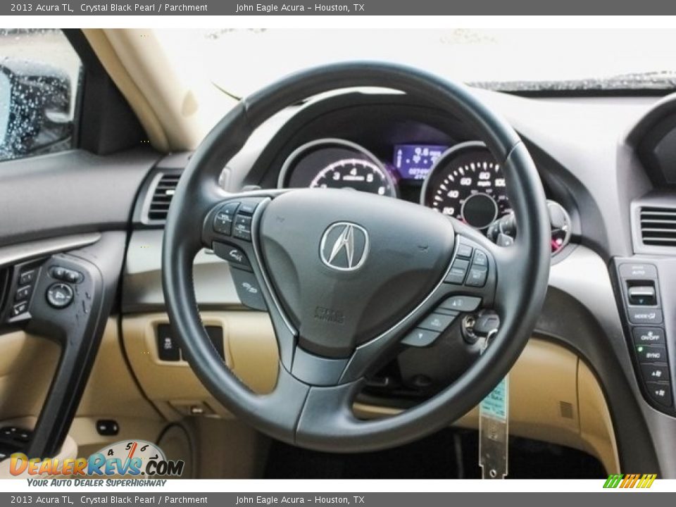 2013 Acura TL Crystal Black Pearl / Parchment Photo #31