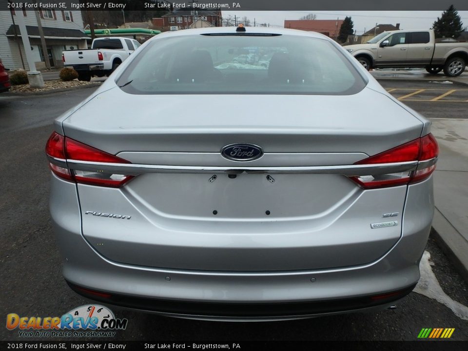 2018 Ford Fusion SE Ingot Silver / Ebony Photo #6