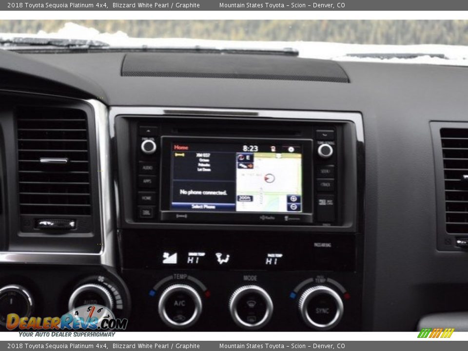 2018 Toyota Sequoia Platinum 4x4 Blizzard White Pearl / Graphite Photo #10