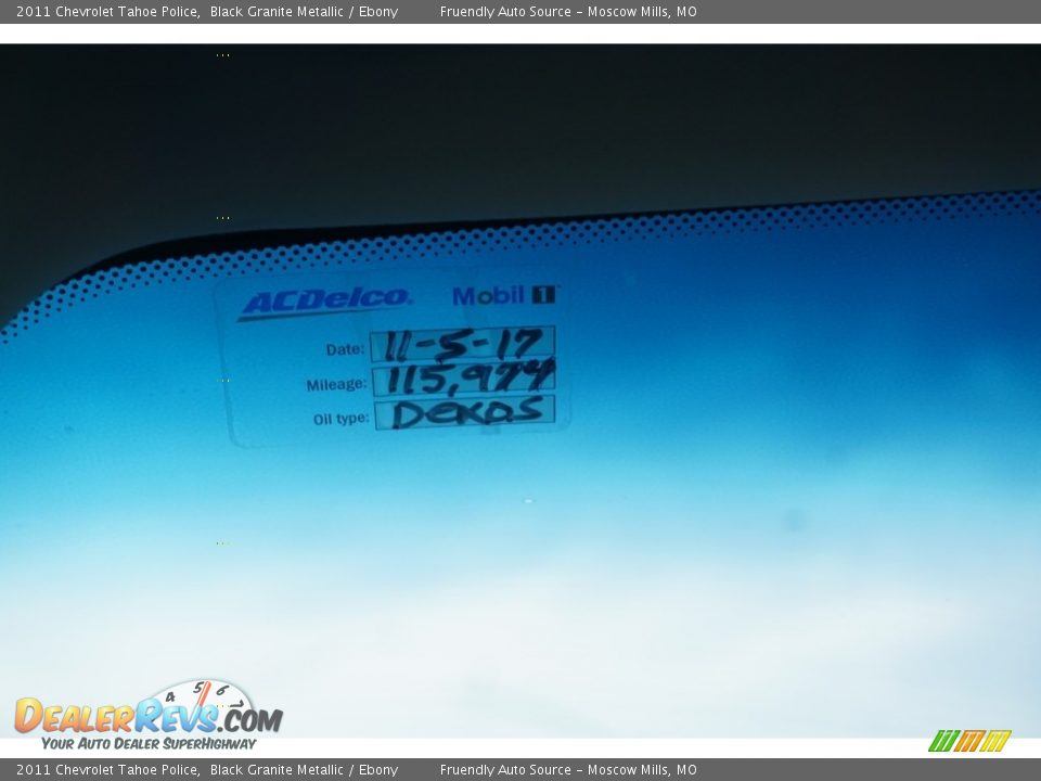 2011 Chevrolet Tahoe Police Black Granite Metallic / Ebony Photo #4