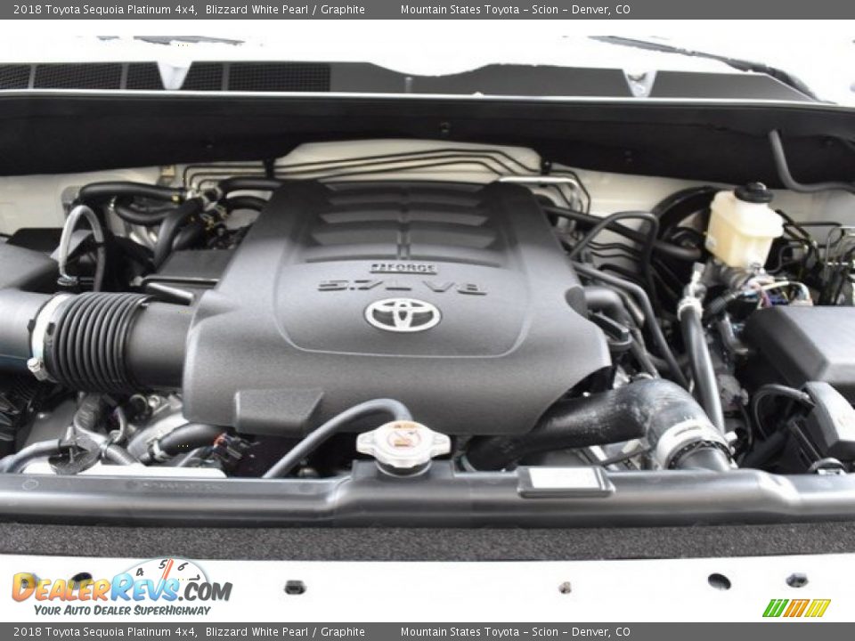 2018 Toyota Sequoia Platinum 4x4 Blizzard White Pearl / Graphite Photo #35