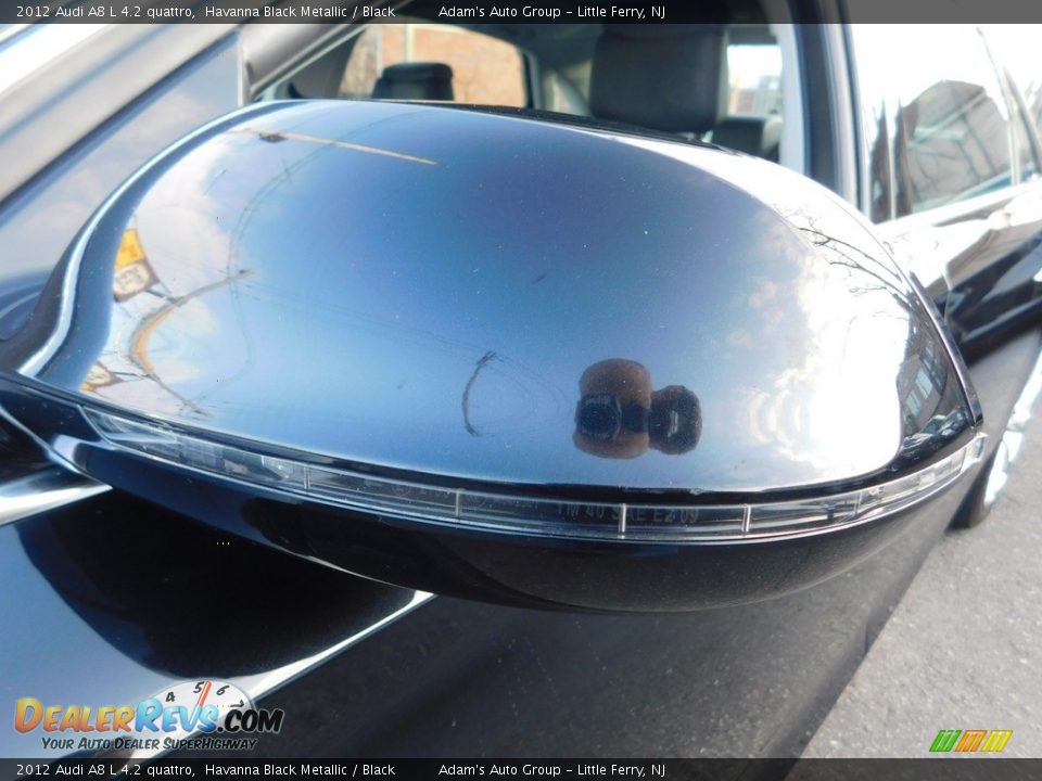 2012 Audi A8 L 4.2 quattro Havanna Black Metallic / Black Photo #10
