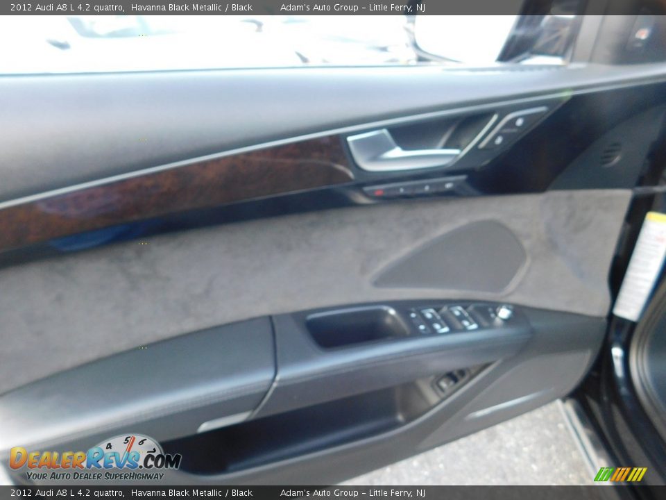 2012 Audi A8 L 4.2 quattro Havanna Black Metallic / Black Photo #11