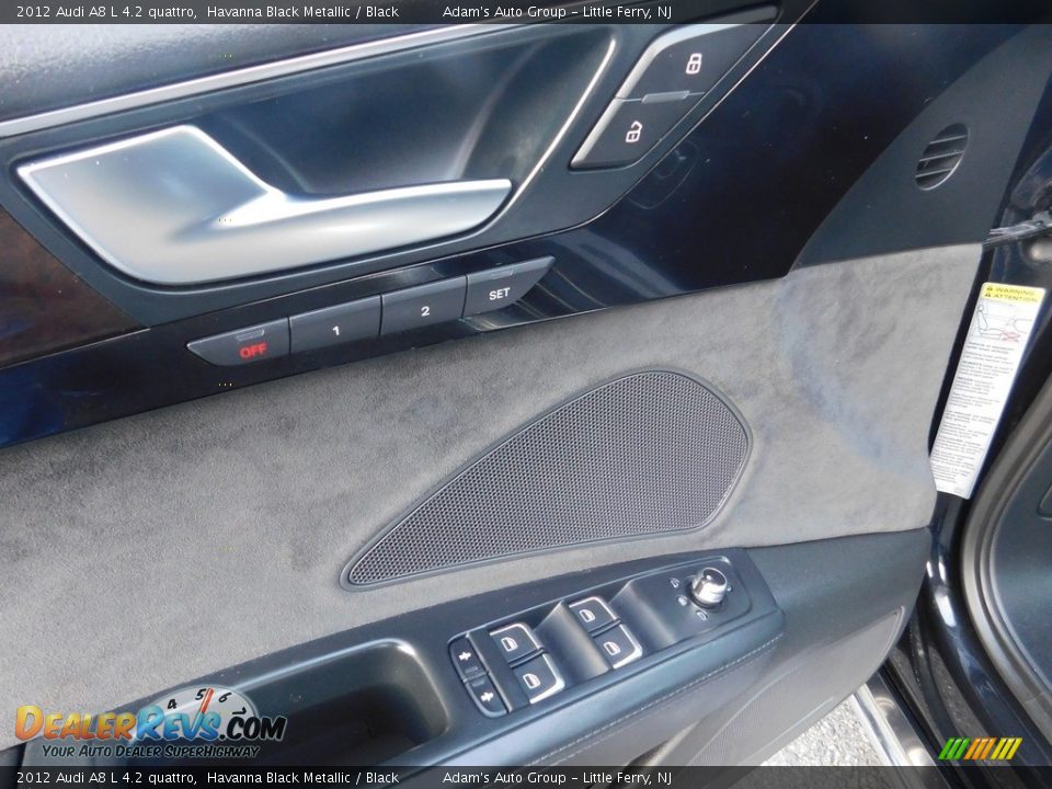 2012 Audi A8 L 4.2 quattro Havanna Black Metallic / Black Photo #12