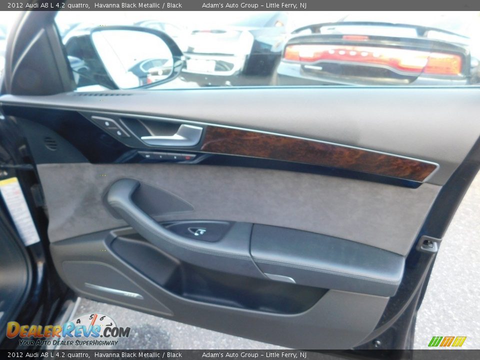 2012 Audi A8 L 4.2 quattro Havanna Black Metallic / Black Photo #17