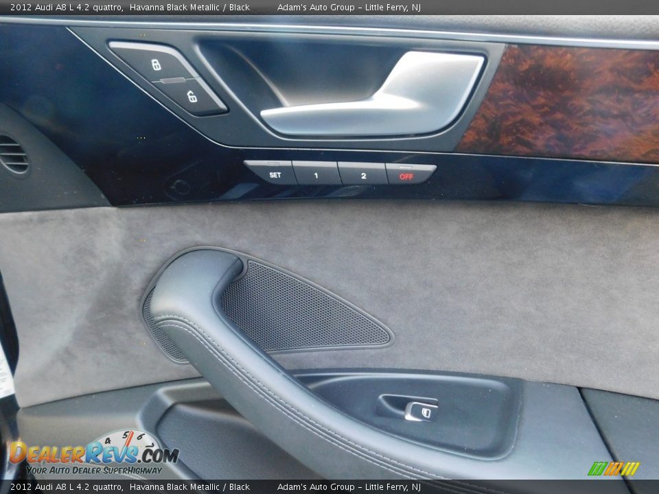 2012 Audi A8 L 4.2 quattro Havanna Black Metallic / Black Photo #18