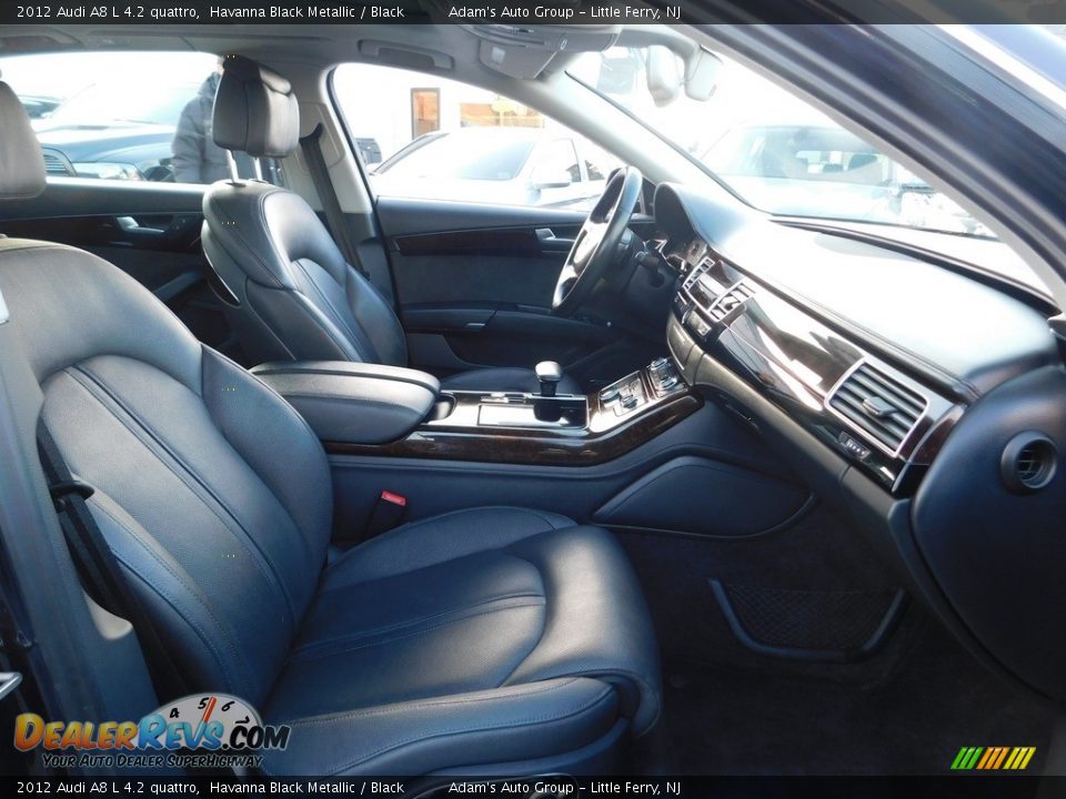 2012 Audi A8 L 4.2 quattro Havanna Black Metallic / Black Photo #19