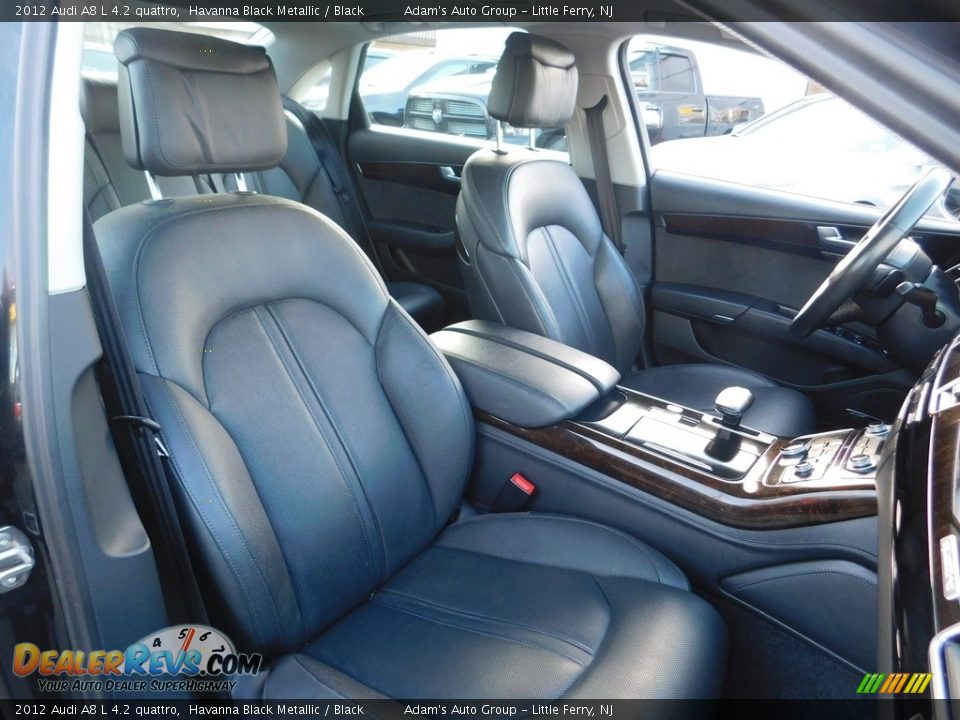 2012 Audi A8 L 4.2 quattro Havanna Black Metallic / Black Photo #20