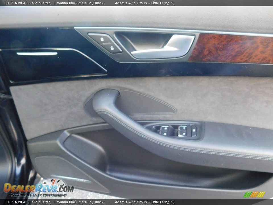 2012 Audi A8 L 4.2 quattro Havanna Black Metallic / Black Photo #22