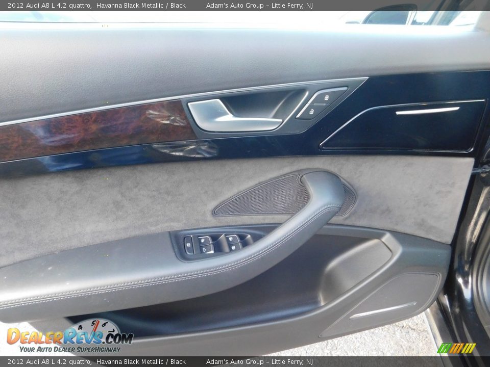 2012 Audi A8 L 4.2 quattro Havanna Black Metallic / Black Photo #24