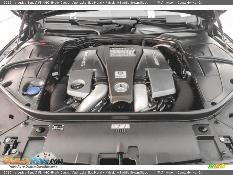 2016 Mercedes-Benz S 63 AMG 4Matic Coupe Anthracite Blue Metallic / designo Saddle Brown/Black Photo #9