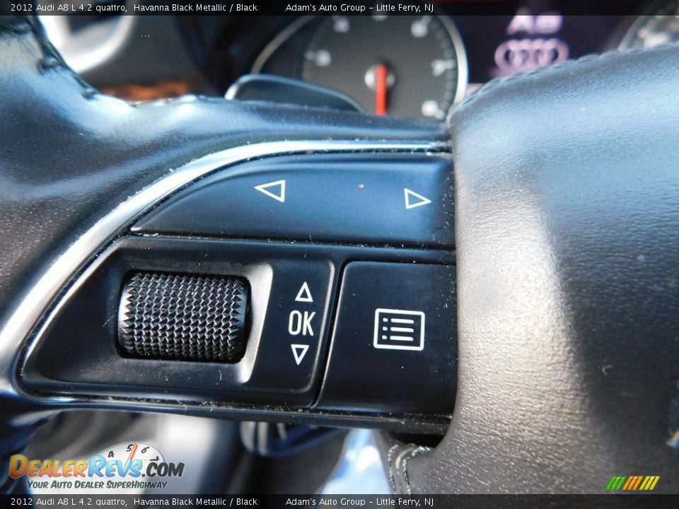 2012 Audi A8 L 4.2 quattro Havanna Black Metallic / Black Photo #30