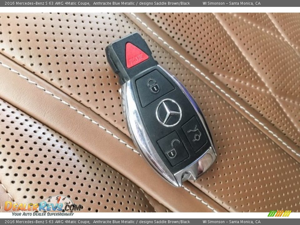 2016 Mercedes-Benz S 63 AMG 4Matic Coupe Anthracite Blue Metallic / designo Saddle Brown/Black Photo #11