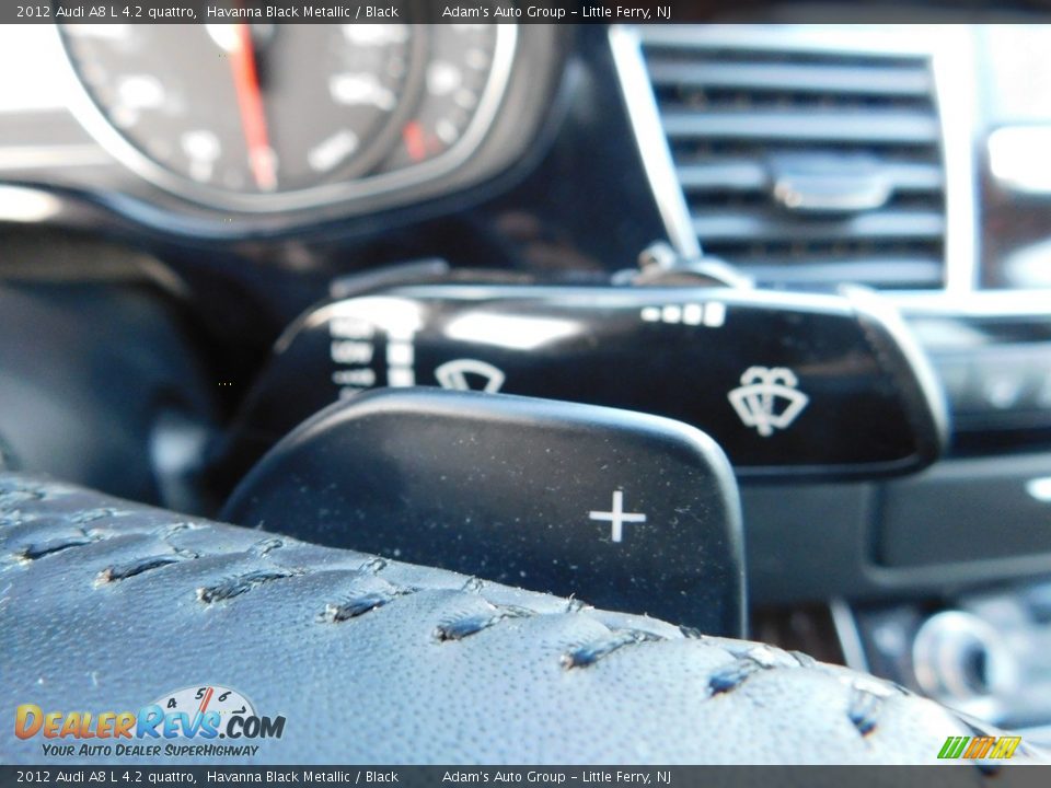 2012 Audi A8 L 4.2 quattro Havanna Black Metallic / Black Photo #32