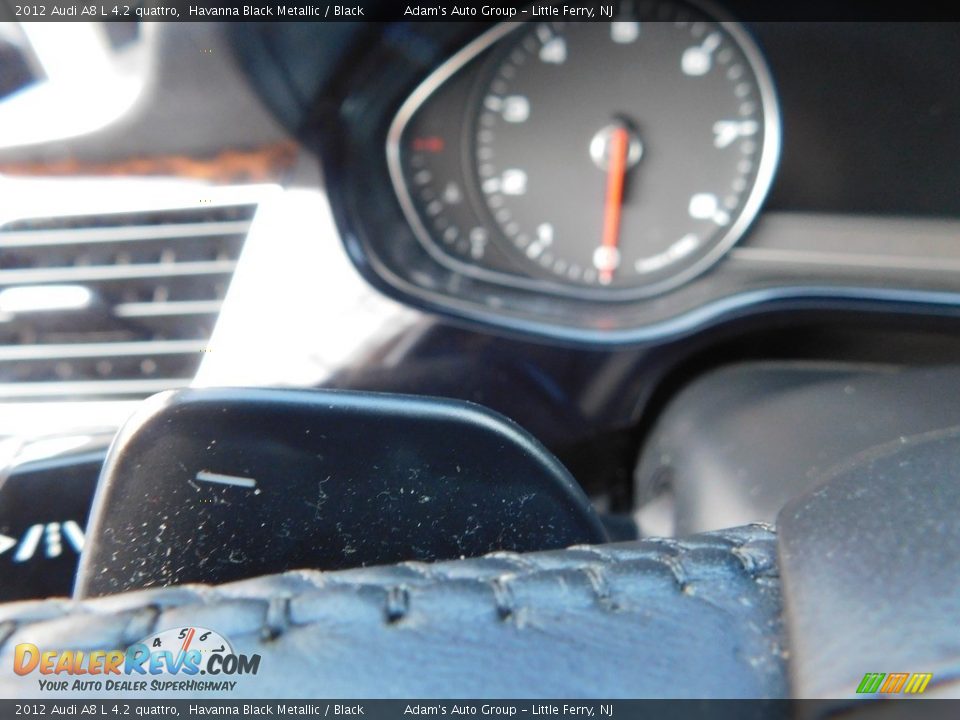 2012 Audi A8 L 4.2 quattro Havanna Black Metallic / Black Photo #33