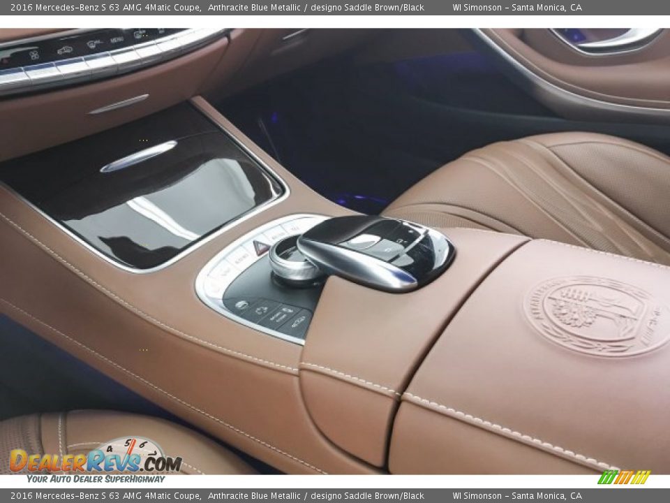 2016 Mercedes-Benz S 63 AMG 4Matic Coupe Anthracite Blue Metallic / designo Saddle Brown/Black Photo #21