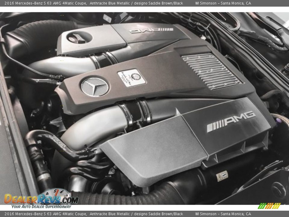2016 Mercedes-Benz S 63 AMG 4Matic Coupe Anthracite Blue Metallic / designo Saddle Brown/Black Photo #31