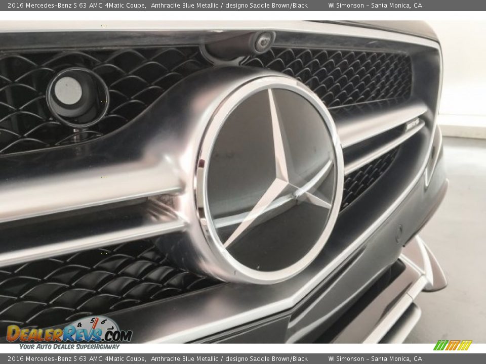 2016 Mercedes-Benz S 63 AMG 4Matic Coupe Anthracite Blue Metallic / designo Saddle Brown/Black Photo #33