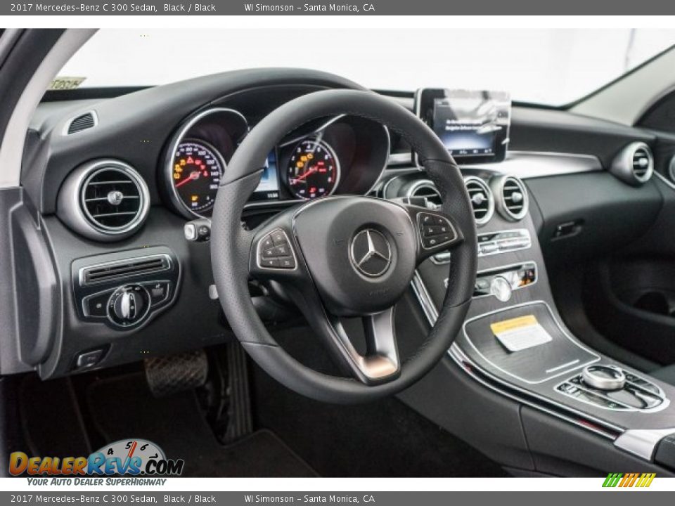 2017 Mercedes-Benz C 300 Sedan Black / Black Photo #5