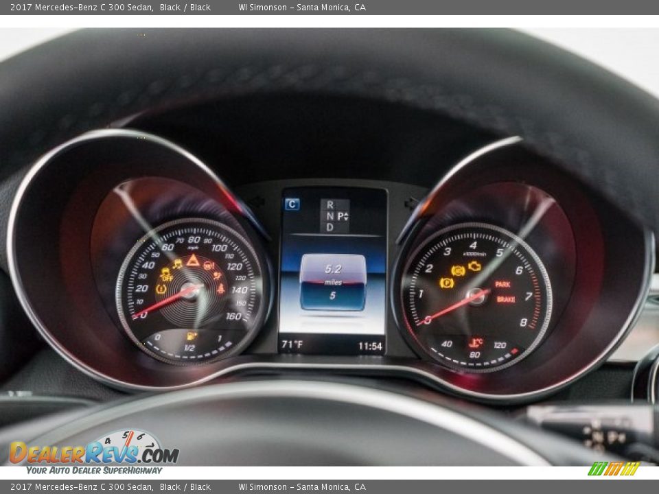 2017 Mercedes-Benz C 300 Sedan Black / Black Photo #6