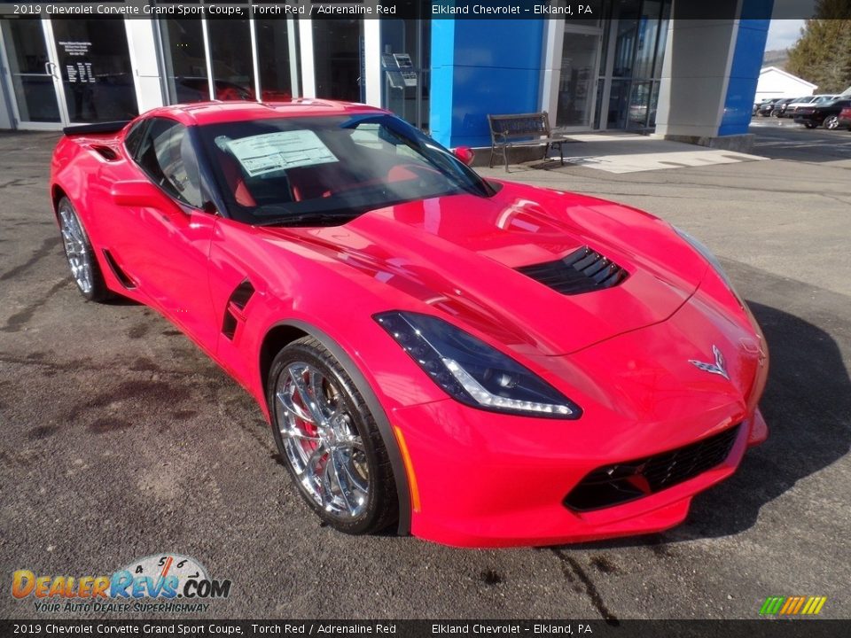 2019 Chevrolet Corvette Grand Sport Coupe Torch Red / Adrenaline Red Photo #9