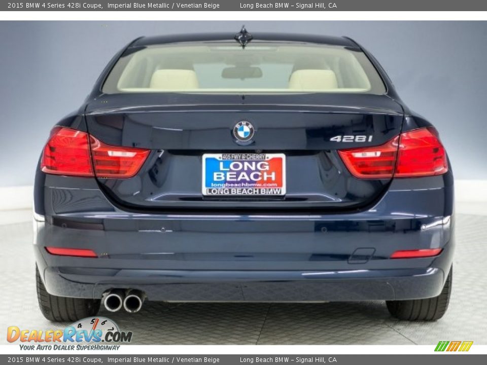 2015 BMW 4 Series 428i Coupe Imperial Blue Metallic / Venetian Beige Photo #3