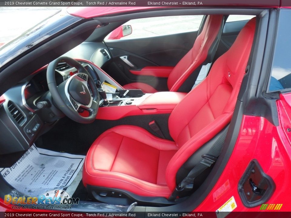 Adrenaline Red Interior - 2019 Chevrolet Corvette Grand Sport Coupe Photo #21
