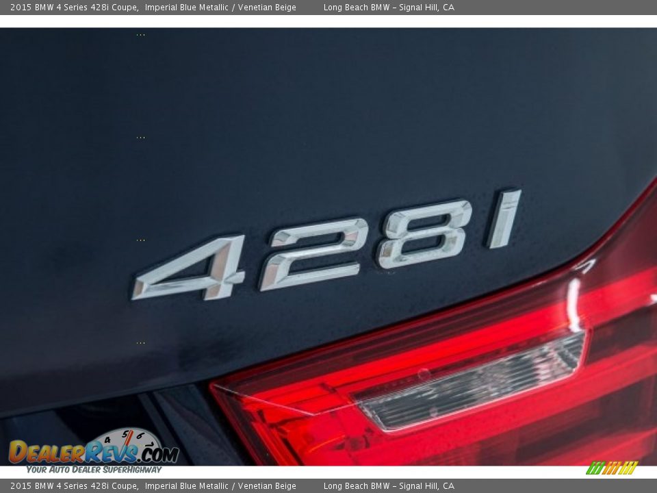 2015 BMW 4 Series 428i Coupe Imperial Blue Metallic / Venetian Beige Photo #6