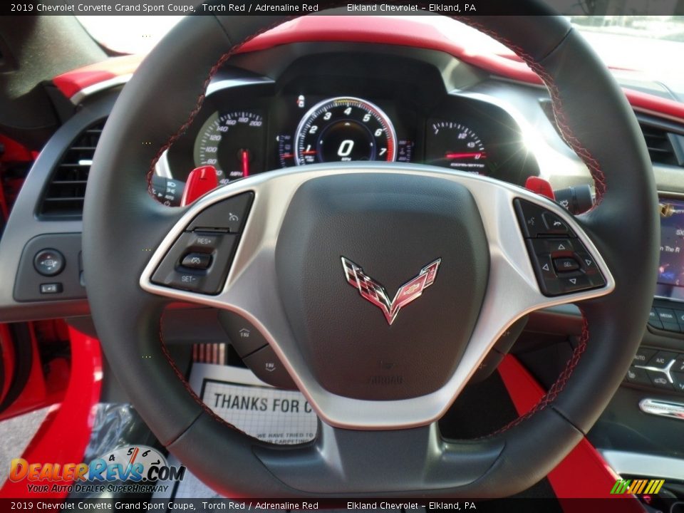 2019 Chevrolet Corvette Grand Sport Coupe Steering Wheel Photo #25