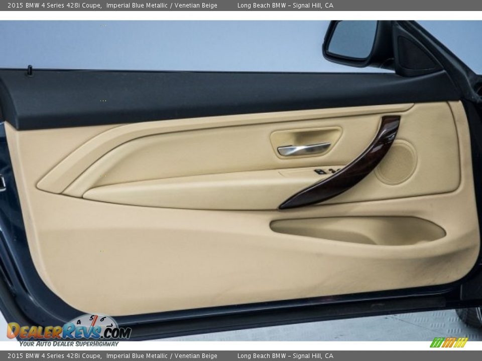 2015 BMW 4 Series 428i Coupe Imperial Blue Metallic / Venetian Beige Photo #19