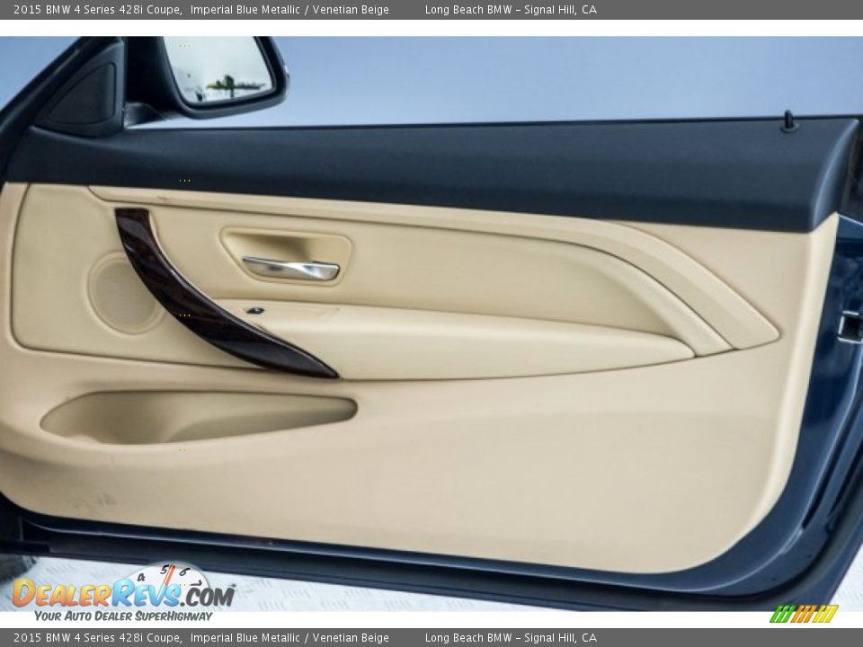 2015 BMW 4 Series 428i Coupe Imperial Blue Metallic / Venetian Beige Photo #23