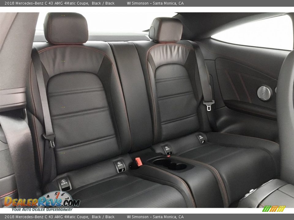 Rear Seat of 2018 Mercedes-Benz C 43 AMG 4Matic Coupe Photo #13