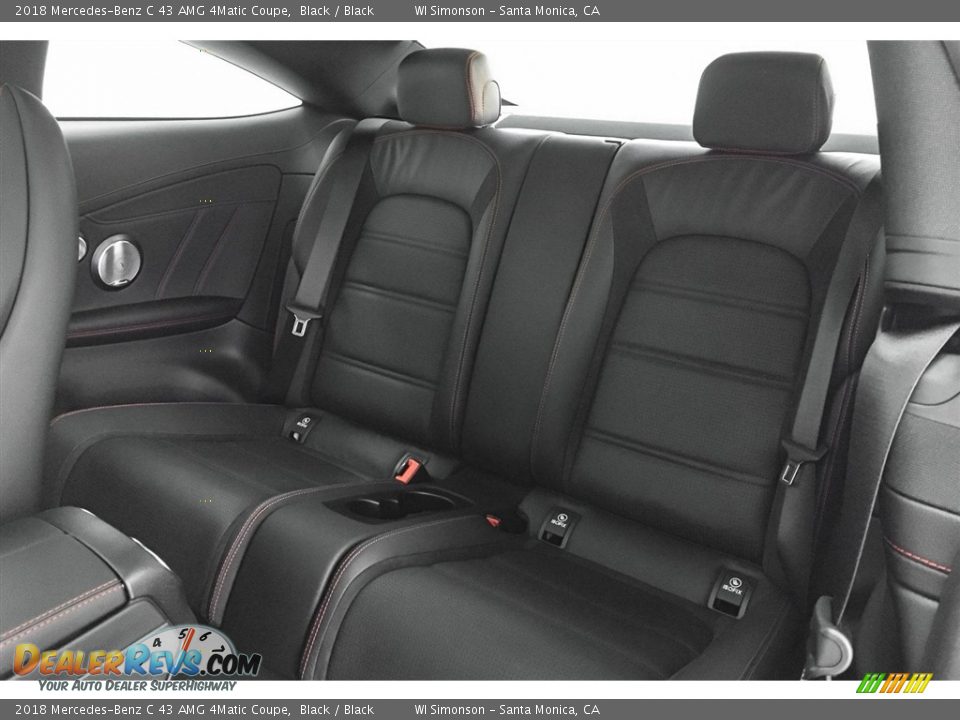 Rear Seat of 2018 Mercedes-Benz C 43 AMG 4Matic Coupe Photo #16