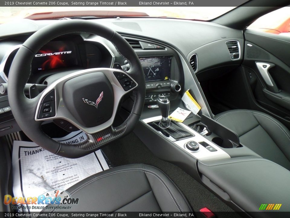 Black Interior - 2019 Chevrolet Corvette Z06 Coupe Photo #28