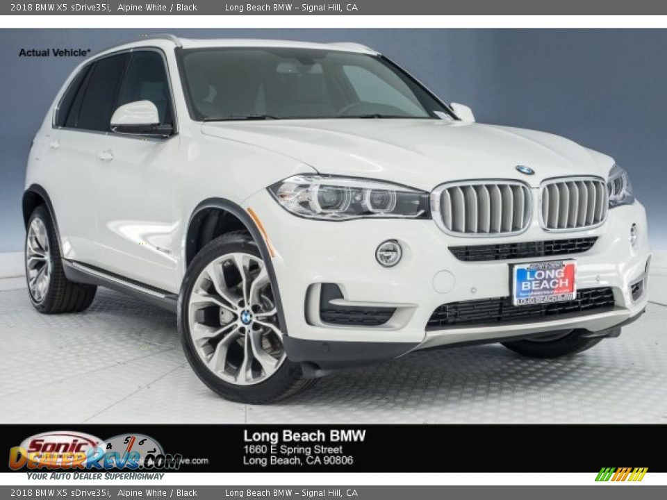 2018 BMW X5 sDrive35i Alpine White / Black Photo #1