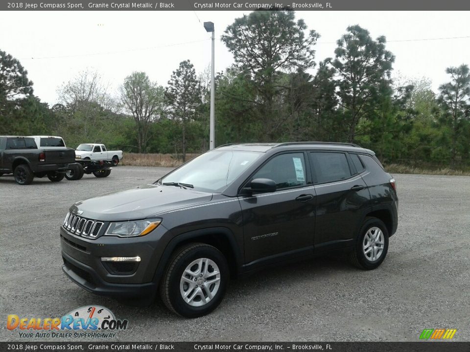 2018 Jeep Compass Sport Granite Crystal Metallic / Black Photo #1