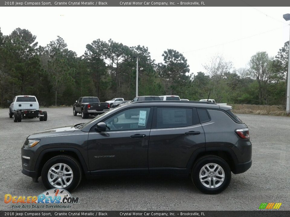 2018 Jeep Compass Sport Granite Crystal Metallic / Black Photo #2