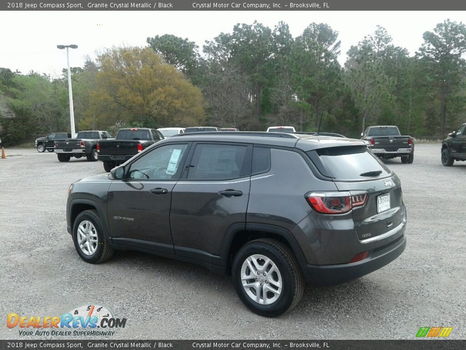 2018 Jeep Compass Sport Granite Crystal Metallic / Black Photo #3