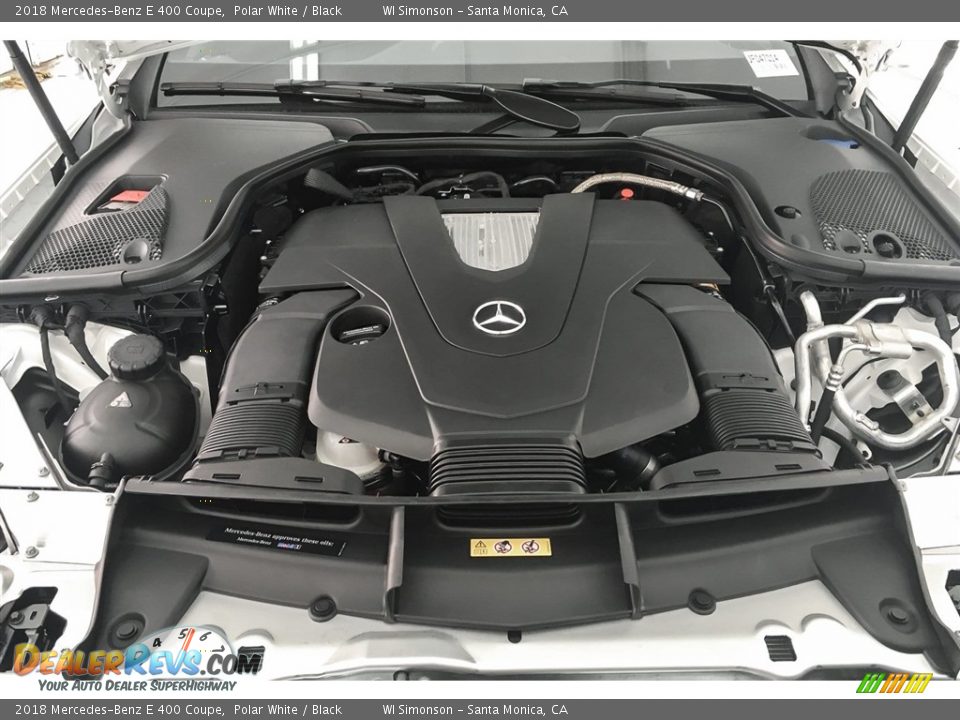 2018 Mercedes-Benz E 400 Coupe Polar White / Black Photo #8