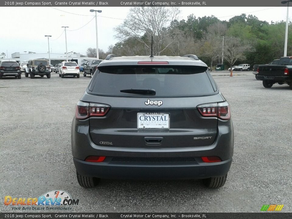 2018 Jeep Compass Sport Granite Crystal Metallic / Black Photo #4
