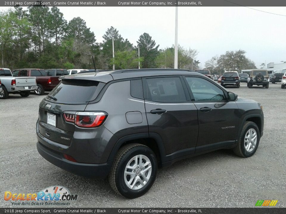 2018 Jeep Compass Sport Granite Crystal Metallic / Black Photo #5