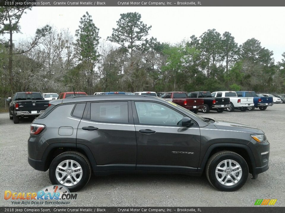 2018 Jeep Compass Sport Granite Crystal Metallic / Black Photo #6